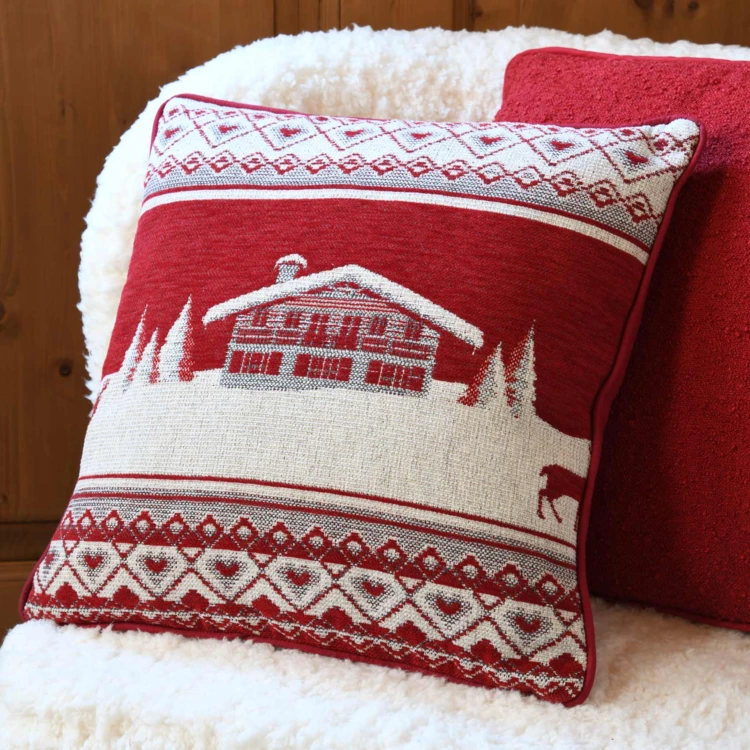 Coussin au style esprit de montagne