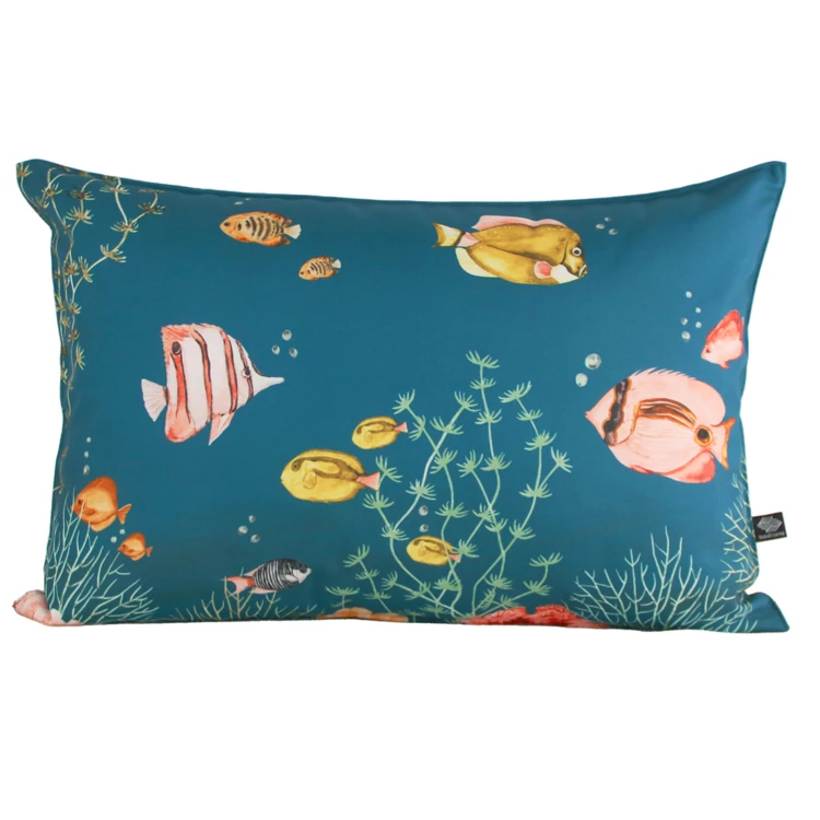 Coussin outdoor au fond marin