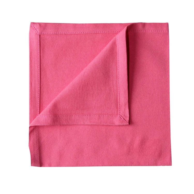 Serviette de table unie et colorée