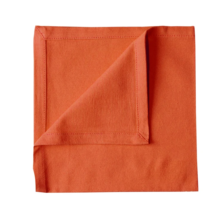 Serviette de table unie et colorée