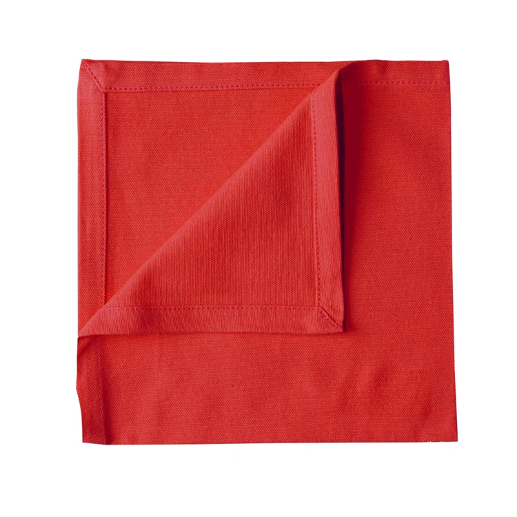 Serviette de table unie et colorée