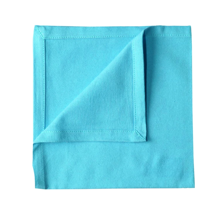 Serviette de table unie et colorée