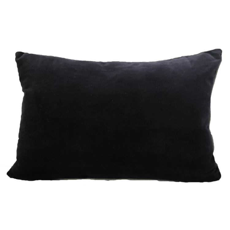 Coussin en velours réversible