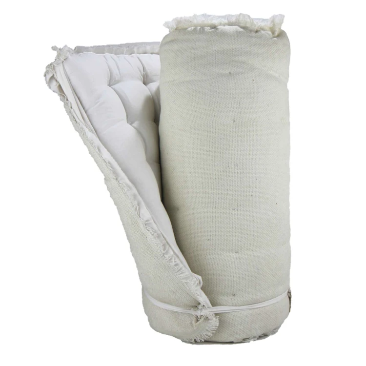 Matelas bain de soleil frangé