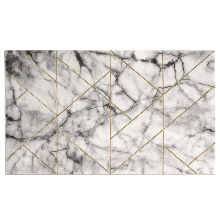 Tapis effet marbre