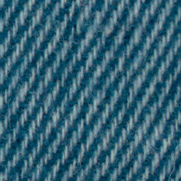 Couverture en laine mélangée effet denim