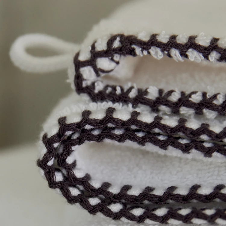 Gant de toilette en bouclette de coton