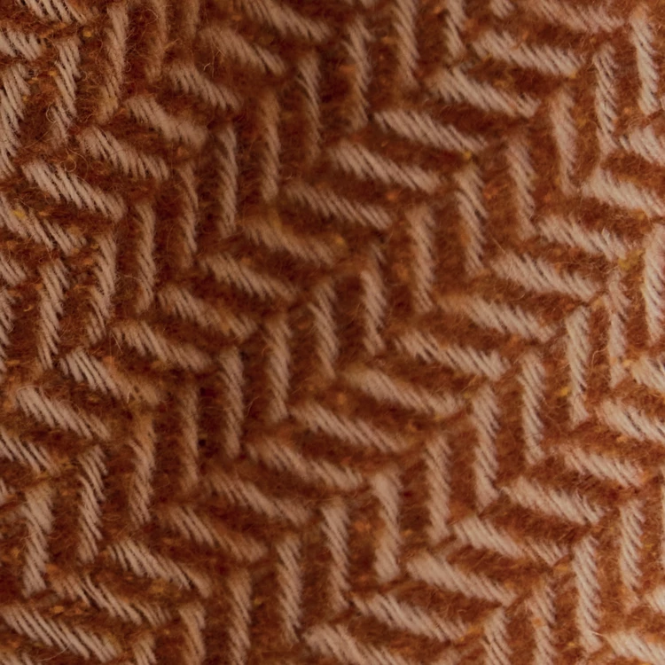 Coussin en laine avec motif chevron