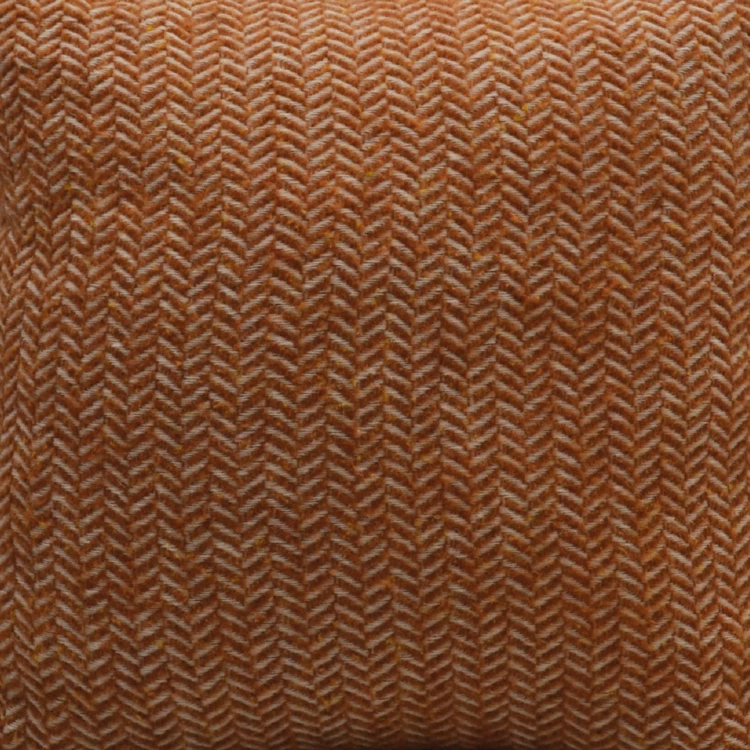 Funda de cojín de lana con patrón de espiga