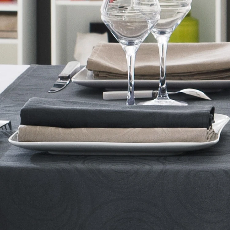 Lot de 3 serviettes de table spirale