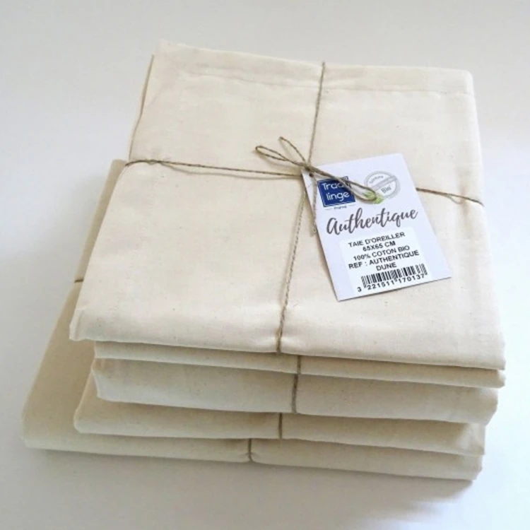 Drap plat en 100% coton biologique