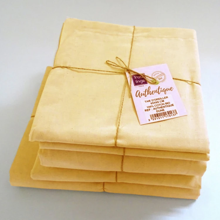 Drap plat en 100% coton biologique