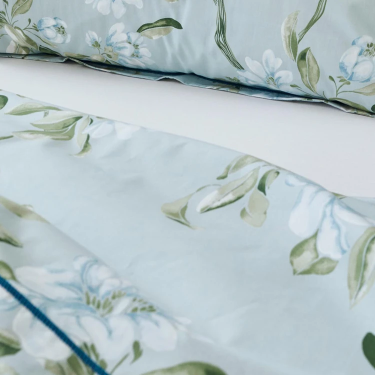 Drap plat en percale de coton au style anglais