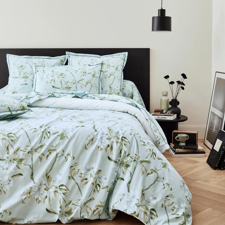 Housse de couette en percale de coton au style anglais