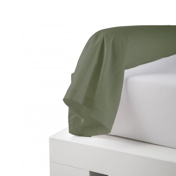 Taie de traversin uni en percale de coton