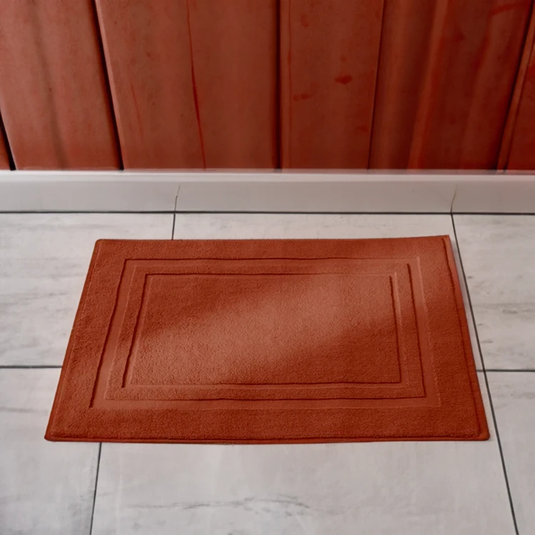 Tapis de bain en coton peigné