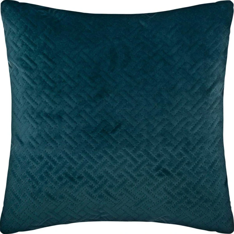 Coussin déhoussable en velours reliefé