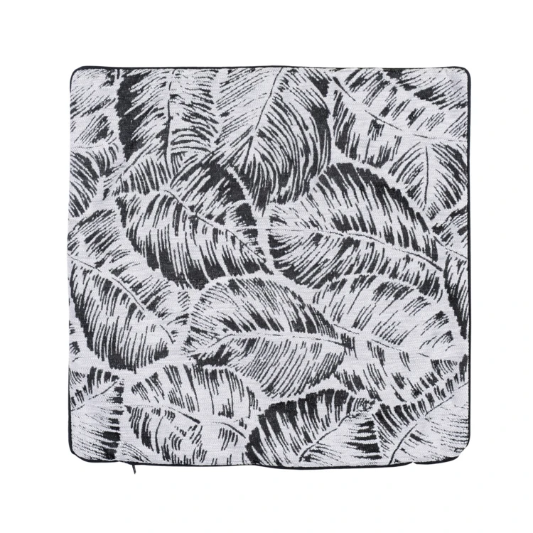 Housse de coussin esprit jungle tropicale