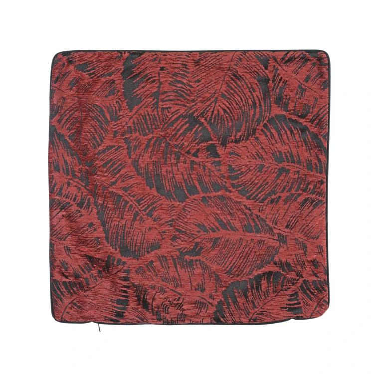 Housse de coussin esprit jungle tropicale