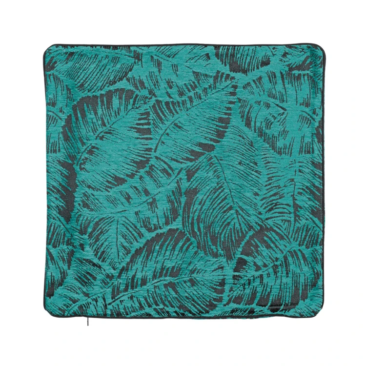 Housse de coussin esprit jungle tropicale