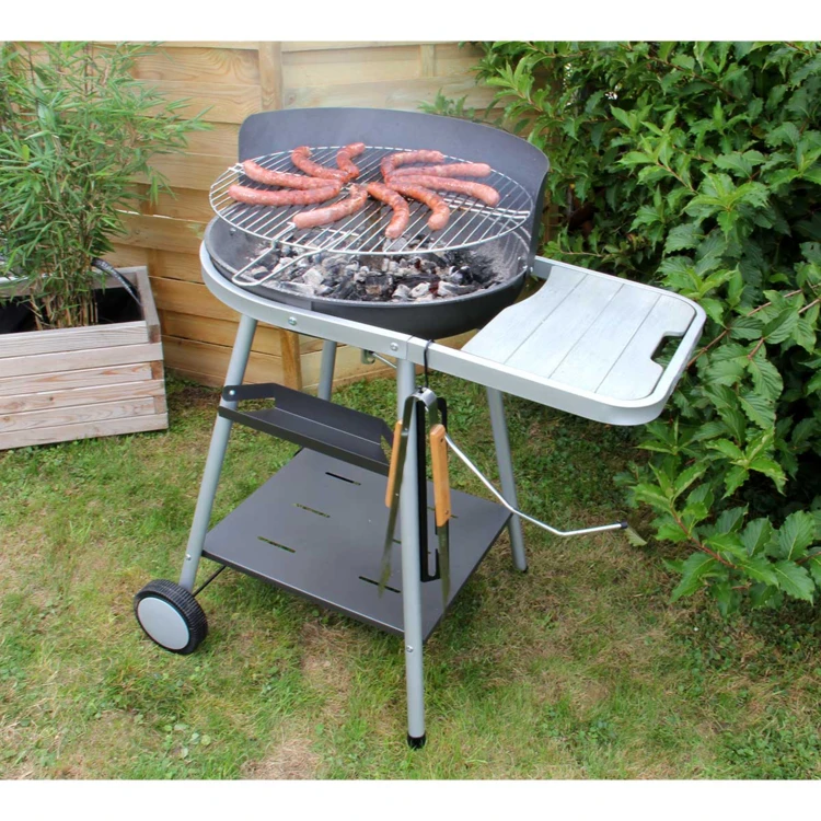 Barbecue à charbon de bois avec grille pivotante