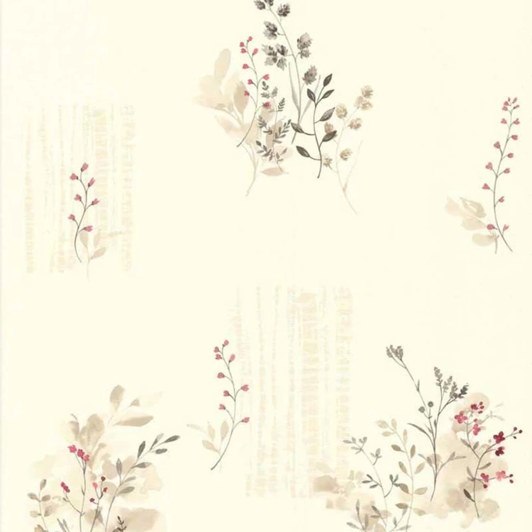 Papier peint LUTECE imprimé fleurs champêtres