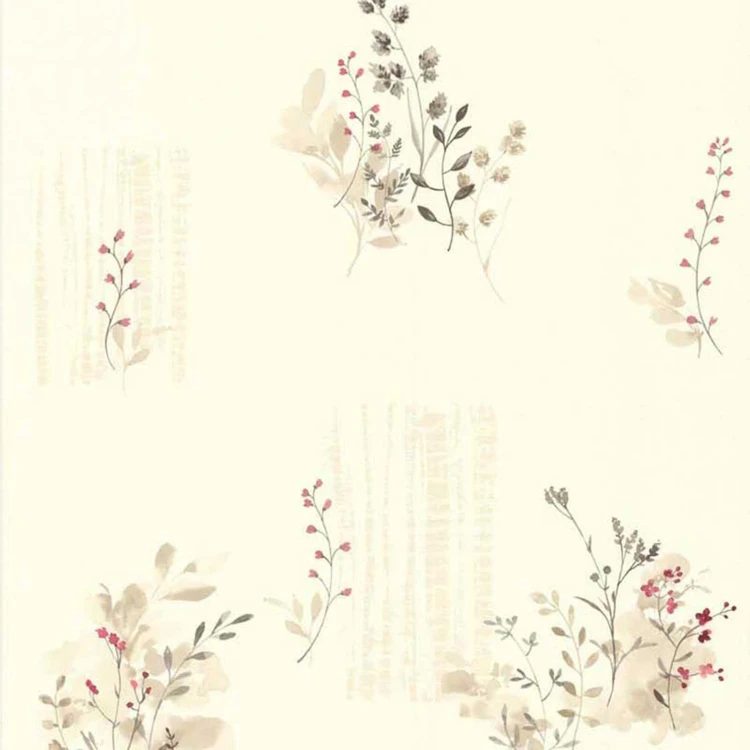 Papel pintado LUTECE estampado flores campestres