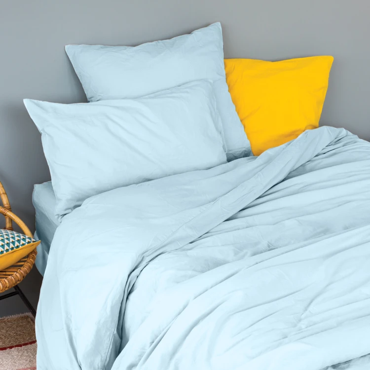 Drap housse en coton Lavé