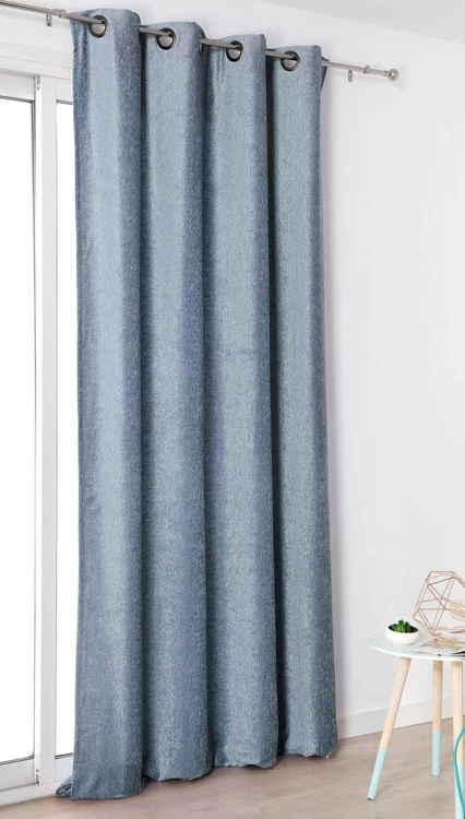 Rideau effet velours velouté uni
