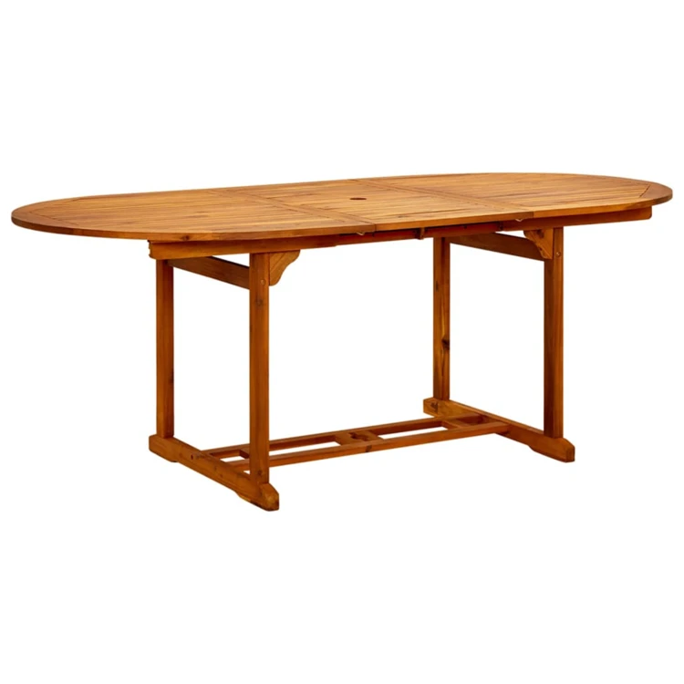 Table de jardin ovale en acacia