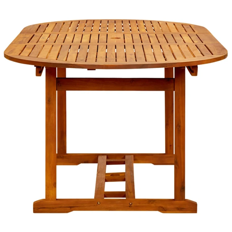 Table de jardin ovale en acacia