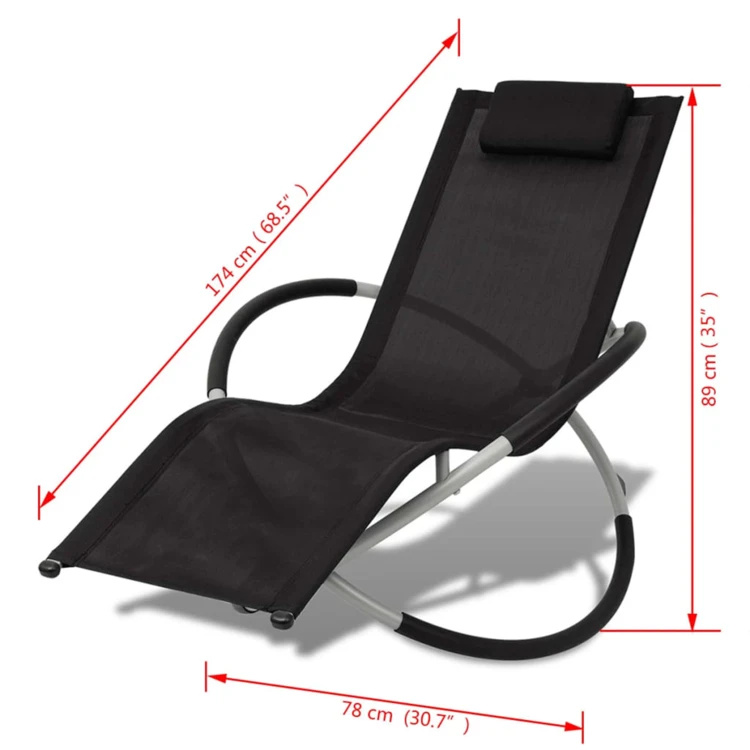 Chaise longue ergonomique et pliable