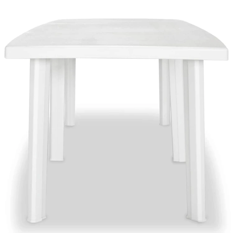 Table de jardin rectangulaire en pvc