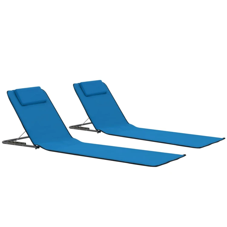 Set de 2 tapis de plage pliables