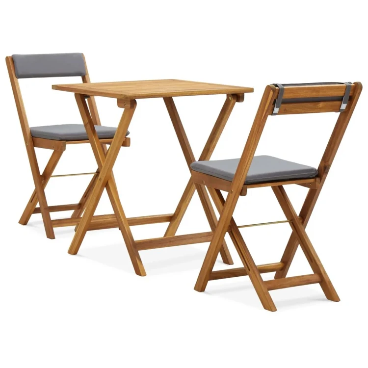 Meuble de bistro pliable avec coussins