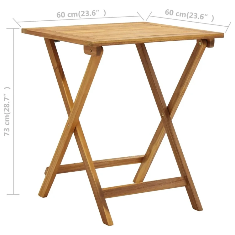Meuble de bistro pliable avec coussins