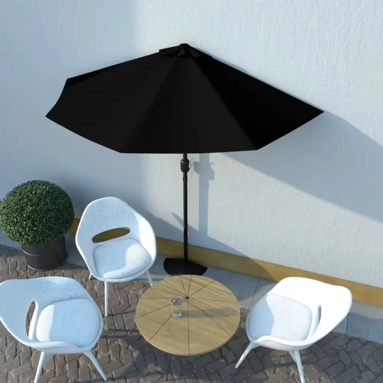 Parasol de balcon mât en aluminium