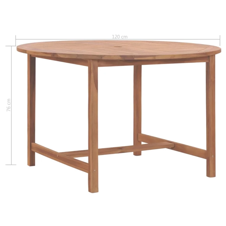 Table de jardin ronde en bois