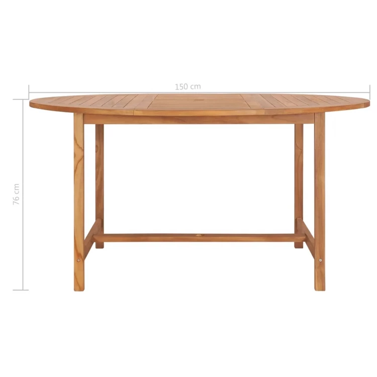 Table de jardin ronde en bois
