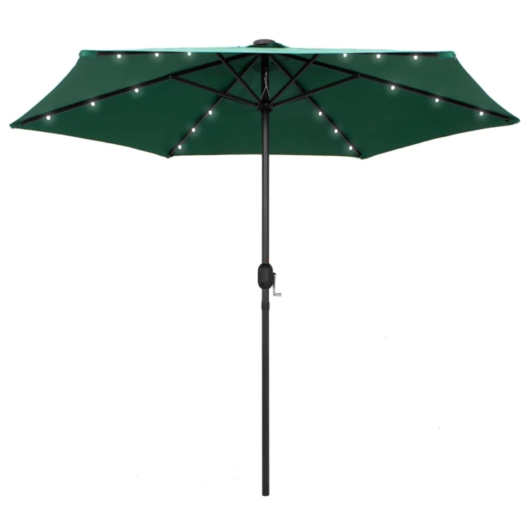 Parasol droit Ø 270 cm avec LED