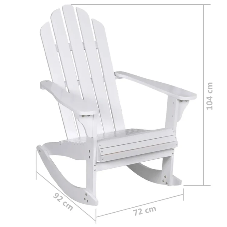 Rocking chair de jardin en bois