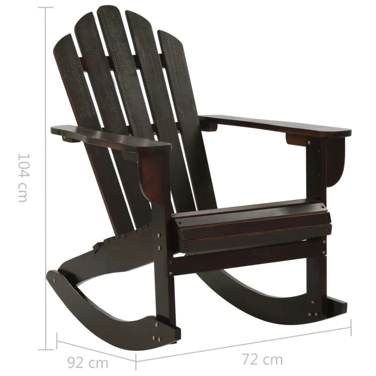 Rocking chair de jardin en bois