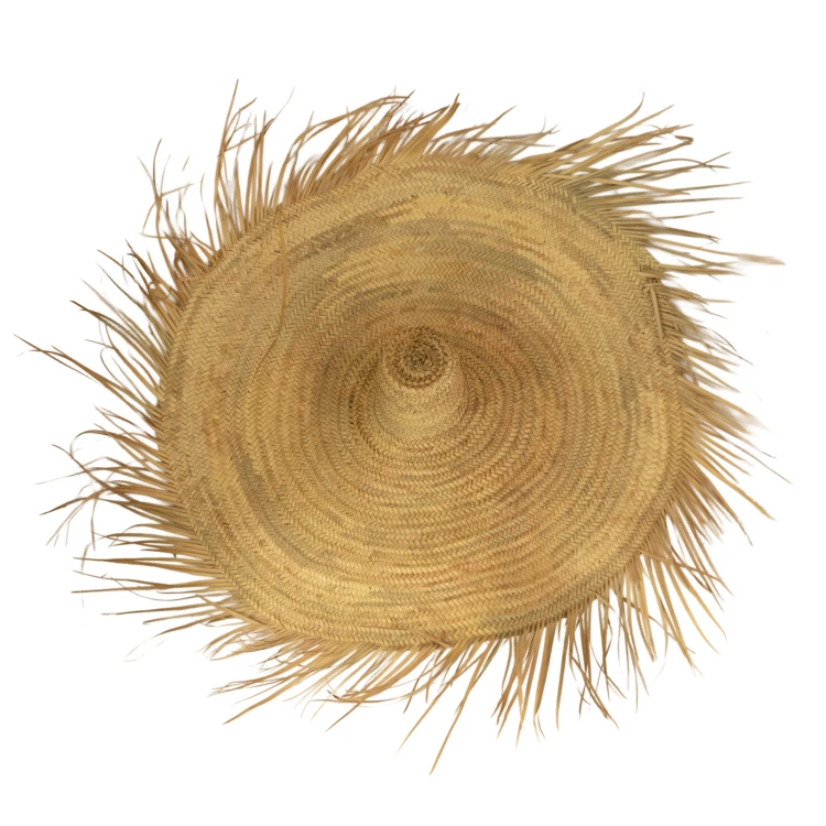 Chapeau mural en paille naturelle XXL