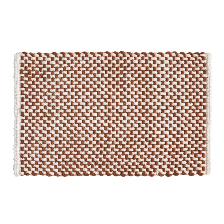 Tapis de bain en polycoton chenille ultra-absorbant