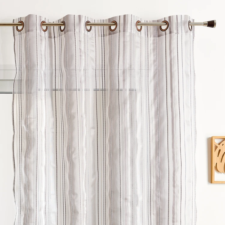 Voilage en organza à rayures