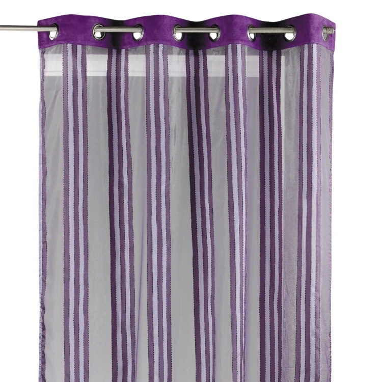 Voilage en Organza Rayures verticales