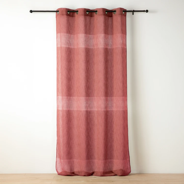 Voilage tamisant ajouré à esprit macramé