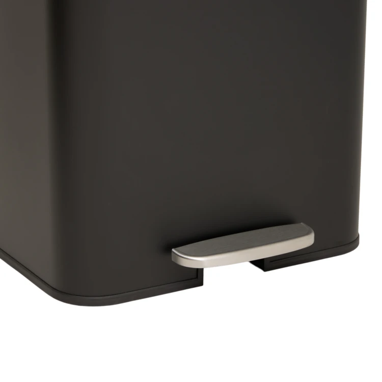 Poubelle à pédale slim en métal avec filtre anti-odeurs 50 L