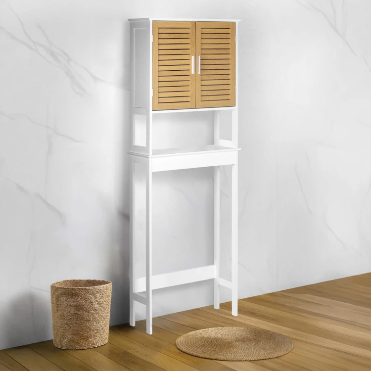 Meuble dessus WC avec rangement