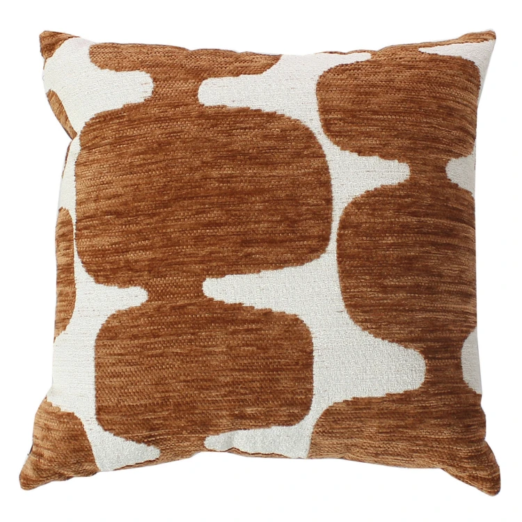 Coussin décoratif déhoussable jacquard motif moderne